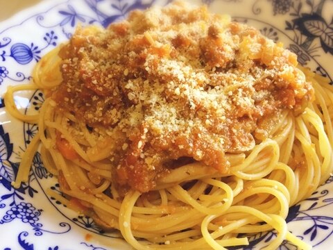 トマト缶いらず！ケチャップで簡単ミートソース